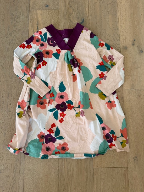 Tea Collection Other - Tea Collection Girls Dress Size 8 Floral Long Sleeve Cotton Twirl Dress